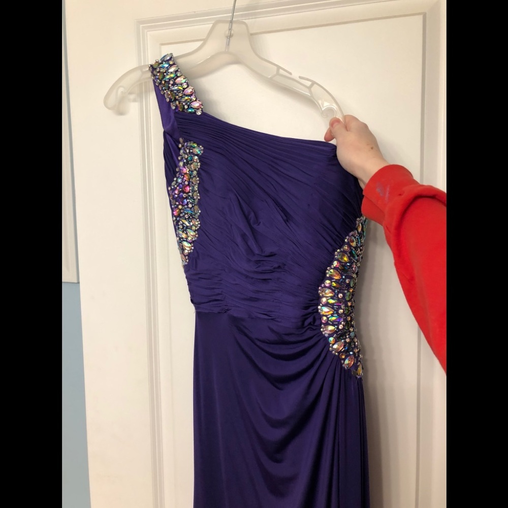 Purple formal dress